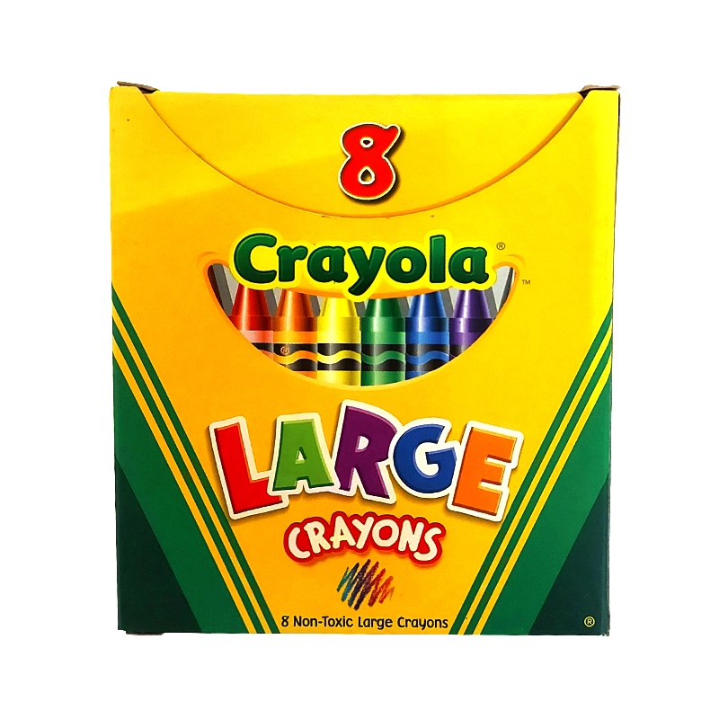 Crayola - Large Crayons (8 pcs) - Charran's Chaguanas